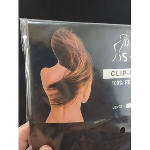 S-noilite Clip In Hair Extensions‎ 100% Remy Human Hair Brown #2 10" Tupe T2